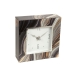 Horloge de table Romimex Noir Doré verre 14 x 14 x 4 cm