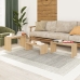 Set mit 3 Tischen Alexandra House Living Eg Holz MDP 32 x 65 x 30 cm 24 x 65 x 30 cm 39 x 65 x 30 cm