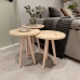 Set med 3 små borde Alexandra House Living Natur Hrast Træ MDP 35 x 49 x 35 cm 35 x 45 x 35 cm 35 x 47 x 35 cm