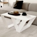 Centrinis stalas Alexandra House Living Diagonal Balta Medžio MDP 110 x 40 x 60 cm