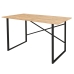 Bureau Alexandra House Living Zwart Ek Metaal Hout MDP 120 x 75 x 60 cm industrial