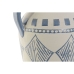 Vaso Home ESPRIT Azul Castanho Cerâmica Mediterrâneo 22 x 18 x 36,5 cm 22 x 18 x 35 cm