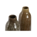 Vase Home ESPRIT Flerfarget Keramikk 12 x 12 x 41 cm (2 enheter)