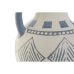 Vase Home ESPRIT Blau Beige aus Keramik Mediterraner 15 x 15 x 25 cm