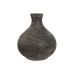 Vase Home ESPRIT Mørke Grå Paulownia-tre Kolonial Aldret overflate 24 x 24 x 27 cm