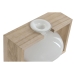 Vaso Home ESPRIT Bianco Naturale Legno Cristallo 22 x 16 x 15 cm