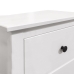 Mesa de Cabeceira Alexandra House Living Branco Metal madeira de pinho 48 x 62 x 36 cm 2 gavetas