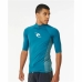 Maglia a Maniche Corte Uomo Rip Curl Waves Upf Azzurro