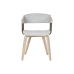 Dining Chair Home ESPRIT Grey Polyester Wood 51 x 55 x 76,5 cm