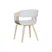 Dining Chair Home ESPRIT Grey Polyester Wood 51 x 55 x 76,5 cm