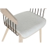 Chaise de Salle à Manger Home ESPRIT Blanc Polyester Bois 51 x 55 x 76,5 cm