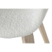 Cadeira de Sala de Jantar Home ESPRIT Branco Poliéster Madeira 55,5 x 67,5 x 80,5 cm