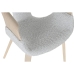 Sedia da Sala da Pranzo Home ESPRIT Grigio Poliestere Legno 55,5 x 67,5 x 80,5 cm