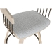 Silla de Comedor Home ESPRIT Gris Poliéster Madera 51 x 55 x 91 cm