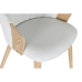 Chaise de Salle à Manger Home ESPRIT Blanc Polyester Bois 60 x 57,5 x 79 cm