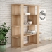 Librărie Alexandra House Living Dub Lemn MDP 110 x 122 x 29 cm 4 Rafturi