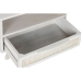 Mesa de Cabeceira Home ESPRIT Branco Rotim Madeira de mangueira 55 x 35 x 45 cm