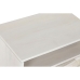 Mesa de Cabeceira Home ESPRIT Branco Rotim Madeira de mangueira 55 x 35 x 45 cm