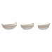 Centerpiece Home ESPRIT White Natural Mediterranean Stripped 40 x 24 x 14 cm (3 Pieces)