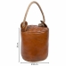 Doorstop Alexandra House Living Cotton Leather 20 x 20 x 20 cm Brown