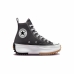 Casual Damenturnschuh Converse Run Star Hike Dunkelgrau