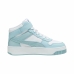 Dames casual sneakers Puma Carina reet Mid Wit Turkoois