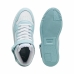 Baskets Casual pour Femme Puma Carina reet Mid Blanc Turquoise