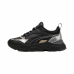 Casual Damenturnschuh Puma Cassia Metallic Shine Schwarz