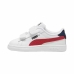 Ténis Casual Criança Puma Smash 3.0 V Branco Vermelho