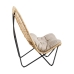 Sillón 76 x 76 x 87 cm Natural Negro Fibra natural