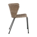 Silla de Comedor 50 x 54 x 77 cm Natural Negro