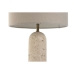 Bordlampe Home ESPRIT Beige Hør Marmor 35 x 35 x 66 cm