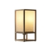 Bordlampe Home ESPRIT Hvit Brun Naturell Furutre 220 V 12 x 12 x 25 cm