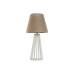 Stolná lampa Home ESPRIT Biela Prírodná Juta Drevo 50 W 220 V 30 x 30 x 61 cm