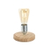 Bordslampa Home ESPRIT Naturell Bambu Glas 50 W 220 V 13 x 13 x 22 cm