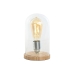 Bordslampa Home ESPRIT Naturell Bambu Glas 50 W 220 V 13 x 13 x 22 cm