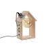 Bordlampe Home ESPRIT Brun Sølv Naturell Tre Furutre 50 W 220 V 18 x 10 x 25 cm