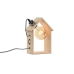 Bureaulamp Home ESPRIT Bruin Zilverkleurig Natuurlijk Hout Pijnboom 50 W 220 V 18 x 10 x 25 cm