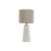 Bordslampa Home ESPRIT Vit linne Stengods 30 x 30 x 64 cm