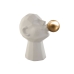 Decoratieve figuren Home ESPRIT Wit Gouden Gezicht 29 x 18 x 30 cm