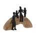 Decoratieve figuren Home ESPRIT Bruin Zwart Familie 26,5 x 9 x 20 cm