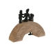 Decoratieve figuren Home ESPRIT Bruin Zwart Familie 26,5 x 9 x 20 cm