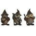 Decoratieve figuren Home ESPRIT Bruin 8 x 6 x 11 cm (3 Stuks)