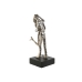 Decorative Figure Home ESPRIT Black Silver Pair 14 x 10 x 29 cm