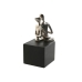 Decorative Figure Home ESPRIT Black Silver Pair 9 x 13 x 20 cm