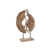 Figura Decorativa Home ESPRIT Castanho Prateado 35 x 9 x 52 cm