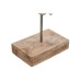 Figura Decorativa Home ESPRIT Castanho Prateado Natural 23 x 9 x 74 cm