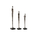 Decoratieve figuren Home ESPRIT Zwart Donker grijs Modern Personen 11,5 x 11,5 x 70 cm