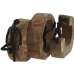 Figura Decorativa Home ESPRIT Castanho Preto 20 x 7 x 19 cm (3 Unidades)