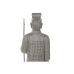 Decorative Figure Home ESPRIT Grey Golden Oriental Warrior 35 x 32 x 118 cm